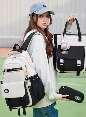 适合旅游的小背包女士2026新款初中生书包三到六年级轻便小学生女