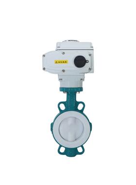 电动衬氟蝶阀D971F46-16C衬氟法兰蝶阀电动/气动/手动耐腐蚀阀门