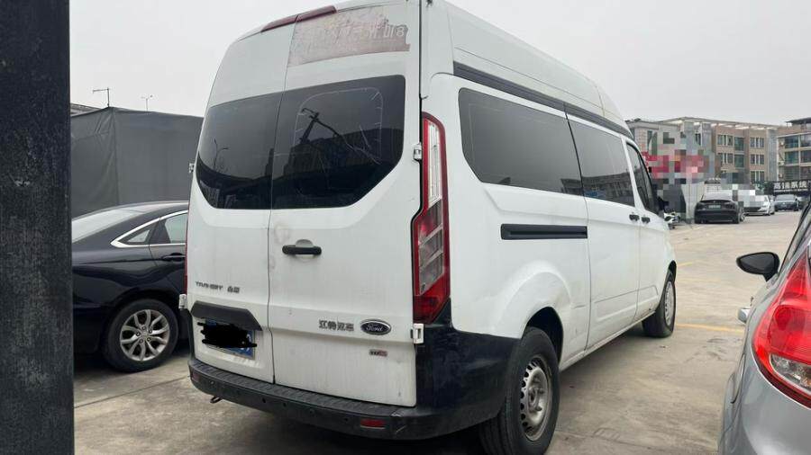 4月25日杭州市17年上牌福特新全顺蓝牌柴油中轴中顶2.0T非营运无报废年限手续齐全可过户网络拍卖公告