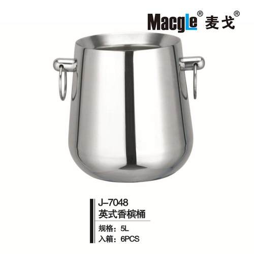 锈钢英式香桶槟架双层不锈桶钢保温冰桶J-8139架套装红酒不冰架子