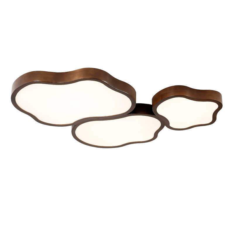 新中式客厅灯大厅吸顶灯卧室灯书房灯护眼北欧简约胡桃木色led灯,家装灯饰光源,智能吸顶灯,淘宝优惠券,粉丝福利购,淘宝优惠卷