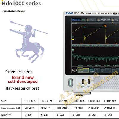 普源Dho1104数字示波器12位高屏幕1072触摸屏1102/1074/1204/1202