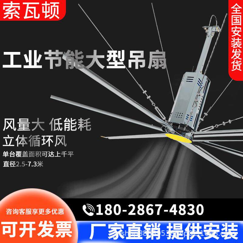 工业吊扇大型工业吊扇厂房车间体育馆通风降温工业大风扇