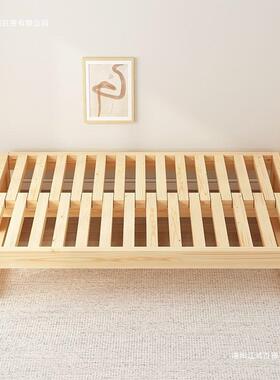 z%实MRW木沙折发床多功能叠米抽拉床床蹋蹋床沙发床一体两用伸缩