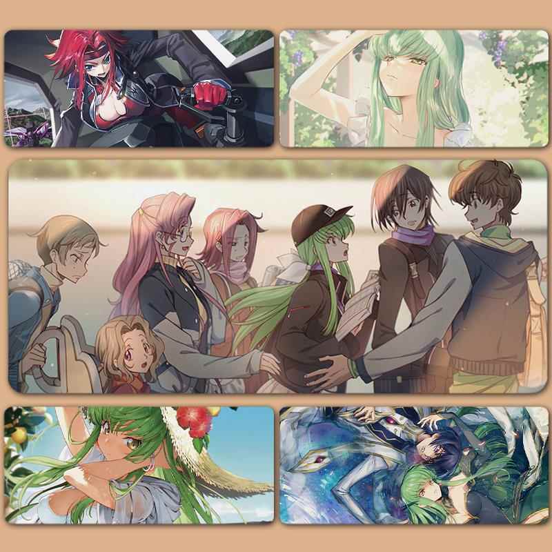 CodeGeass反叛的鲁路修CC娜娜莉卡莲朱雀鼠标垫超大锁边