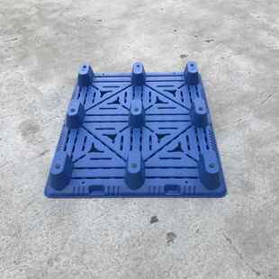 九脚塑托1盘吹塑塑胶托盘板仓储防潮板叉车托盘卡111双层JLS料加