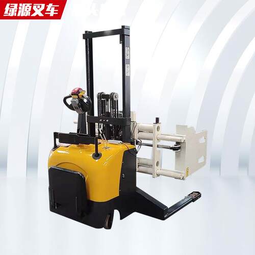厂家制作堆式抱夹车软抱夹纸卷夹翻转倒料机电动液压堆车