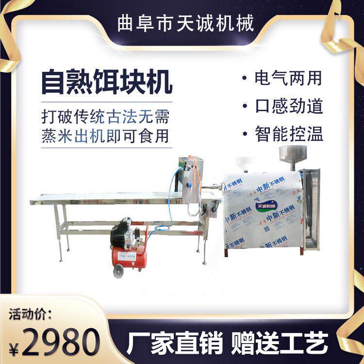 小作坊创业成套饵块生产机器商用不锈钢饵块粑粑机