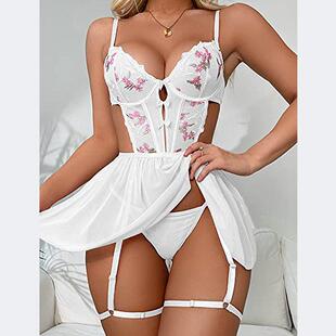 Fun Lingerie Sexy Women's Mesh Sling Sleeping Dress