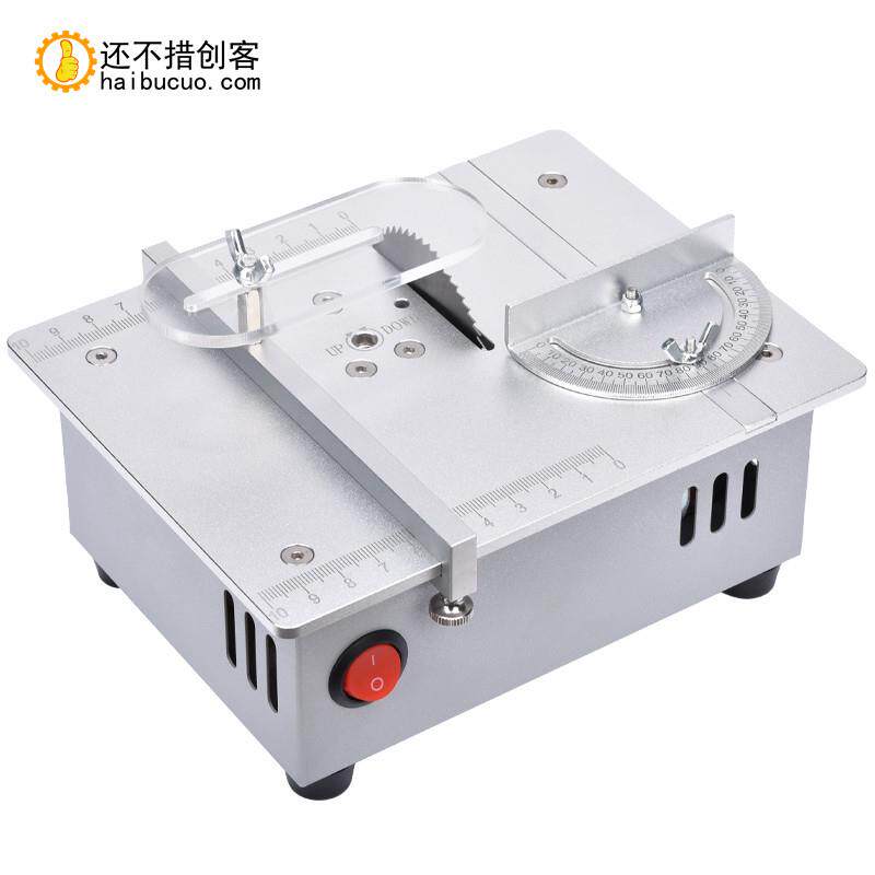 精密桌面微型台锯 DIY亚克力PCB台式切割机 迷你铝合金模型小电锯