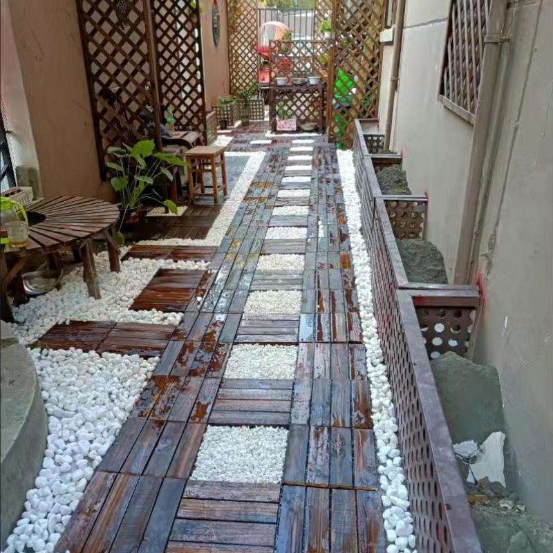 白石子造景石子白色鹅卵石百色砾石石头鱼缸多肉铺面白色小石子