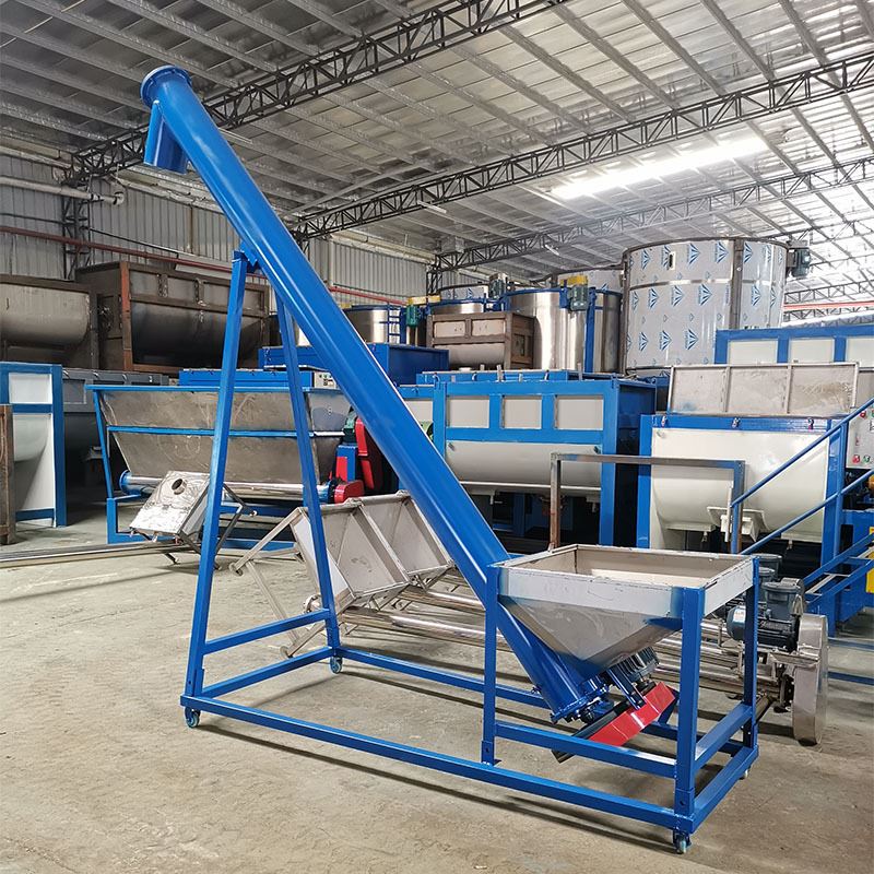 机器设备半自动螺旋输料机塑料造粒传送输送机送料机不锈钢上料机