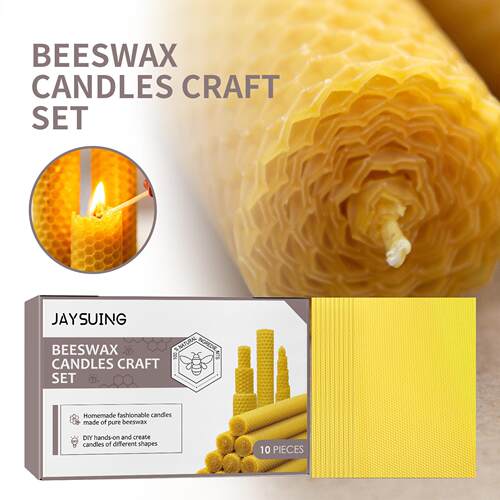 Jaysuing Beeswax Sheets Handmade DIY Christmas Atmosphere Cr