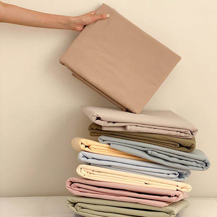 加厚磨毛纯棉床单单件100全棉床笠单人被单榻榻米纯色枕套2三件套