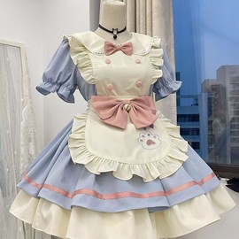 女仆装cos可爱女大佬连衣裙萝莉塔套lolita服万圣节cosplay女裝