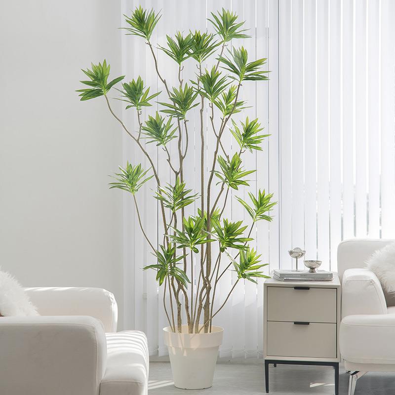 百合竹仿真绿植大型室内仿生假盆栽植物盆景客厅真办公