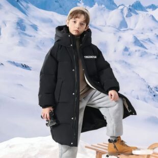 2026冬季新款羽绒服儿童羽绒服中长款加厚连帽羽绒服外套