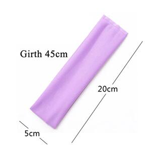 Yoga White Fashion Sweat Color Wide Candy Absorbing Headband