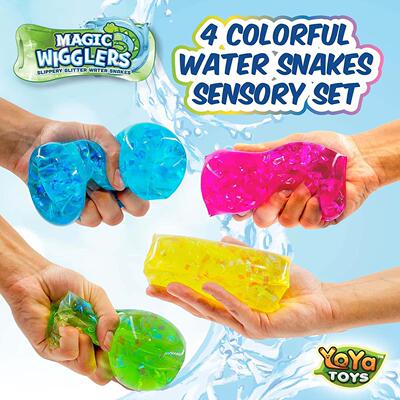 2pcs Magic Wigglers Water Snake Fidget Toys kids妖娆的水袋喔