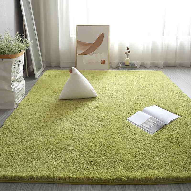 高档加厚毛绒白色满拍照地直毯网红播间摄背影景毯客厅卧室床边铺