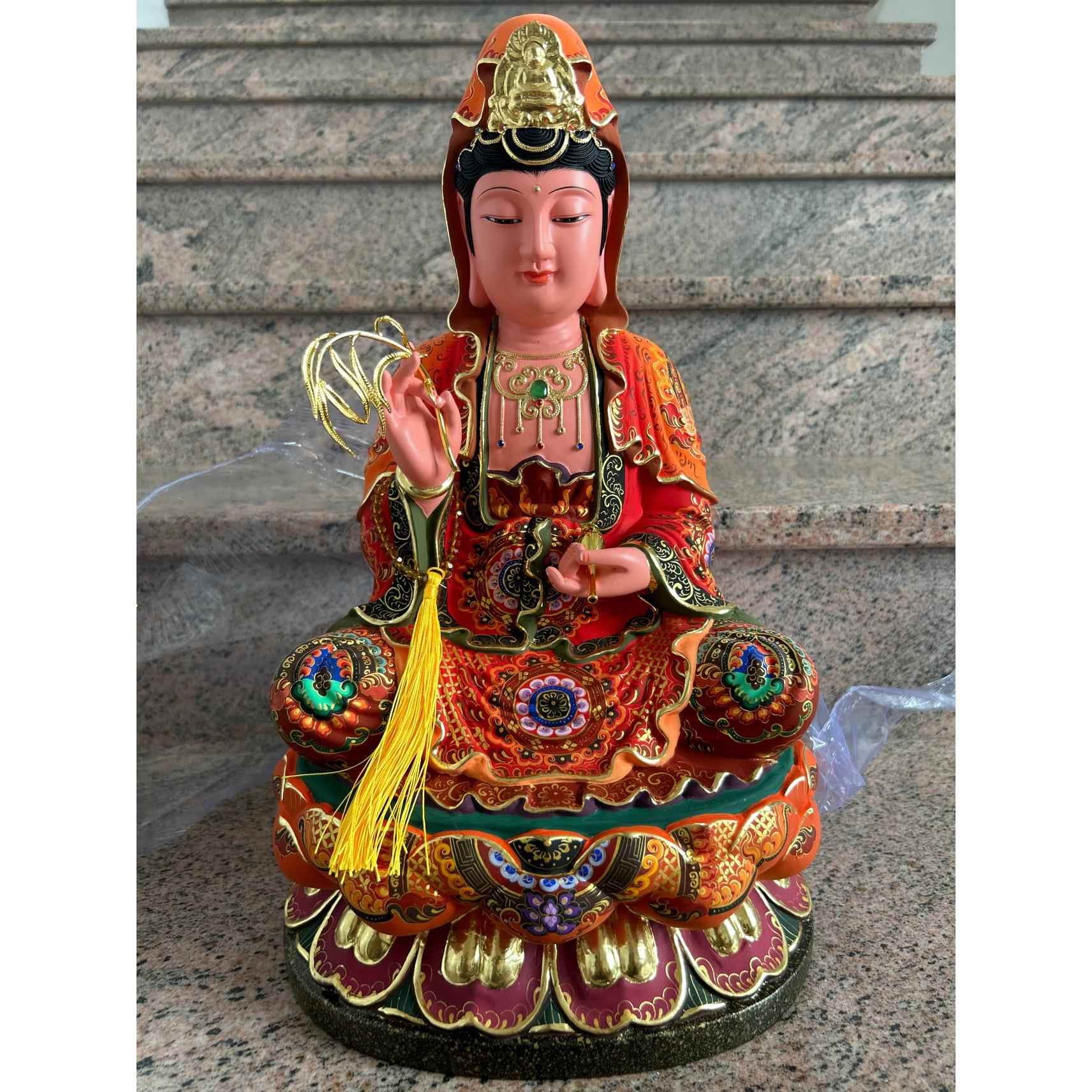 高档樟木木雕音菩萨音观像坐莲观音菩萨南海供观世观音佛像奉摆件