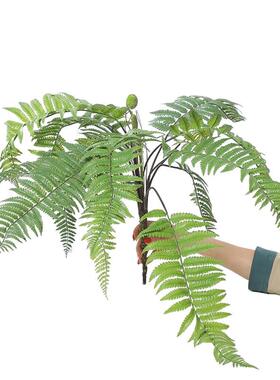 热款仿真绿植盆栽长枝大厥叶枝草叶盆景居家客厅装饰植物摆件
