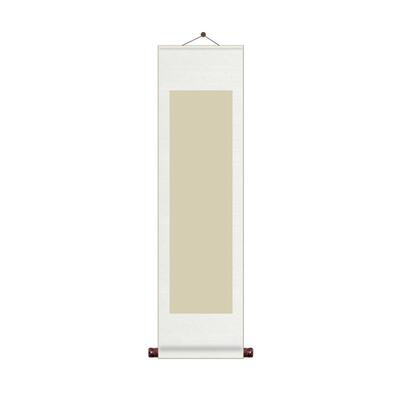 正品仿古宣纸半生卷半空熟加轴厚宣纸装裱轴挂画白卷毛笔字书法画