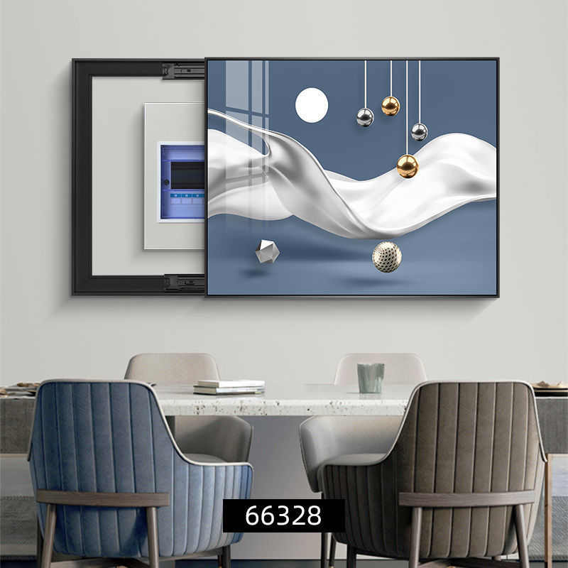 免打孔电表箱装饰画配电箱遮挡挂画空开箱家用现代简约电盒子电闸