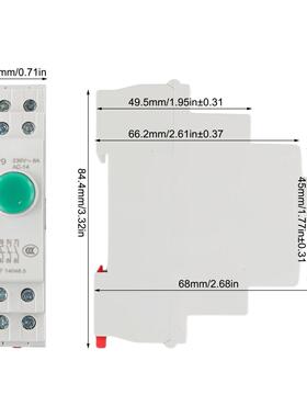 AC/DC 24V Button DIN Rail Button Distribution Boxes Compact