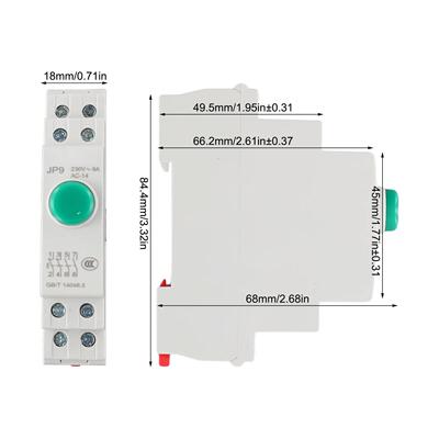 AC/DC 24V Button DIN Rail Button Distribution Boxes Compact