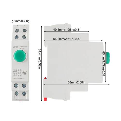 AC/DC 24V Button DIN Rail Button Distribution Boxes Compact