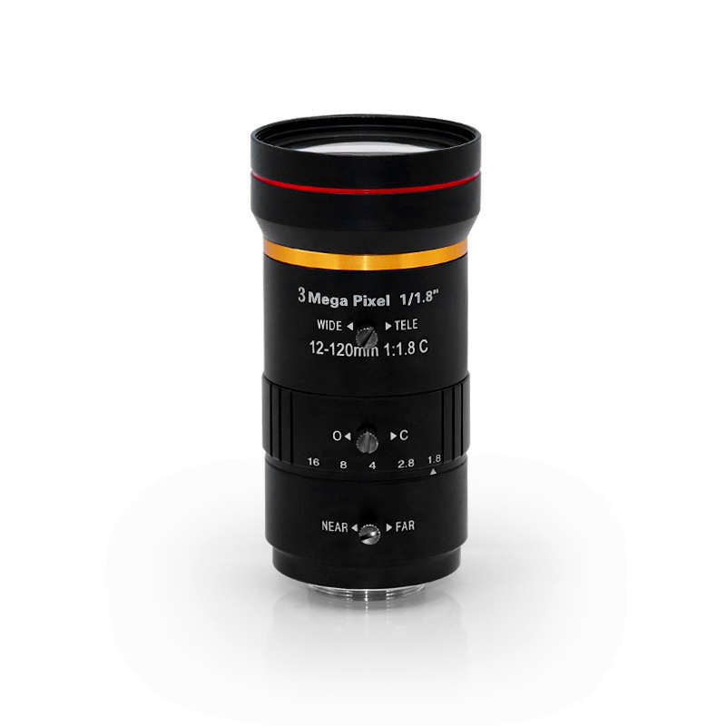 12-120mm监控镜头 300万像素 手动光圈变焦镜头C口1/1.8 工业镜头
