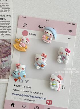 可爱游乐园KT冰箱贴装饰磁吸铁皮柜洞洞板吸铁石磁吸留言洞洞板