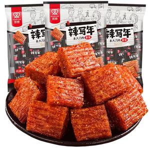 双娇辣写些年大刀肉麻辣条小零食怀旧素牛肉儿时经典休闲 食品小