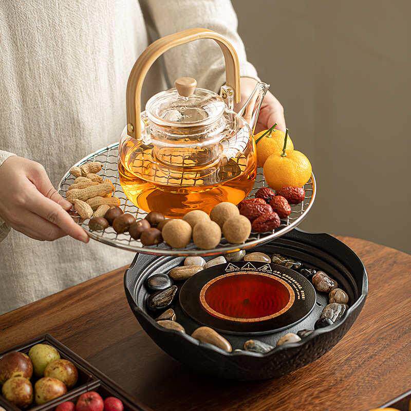 煮茶室内茶壶茶器玻璃套装陶炉家用煮茶围炉全套电养生煮茶具甄选