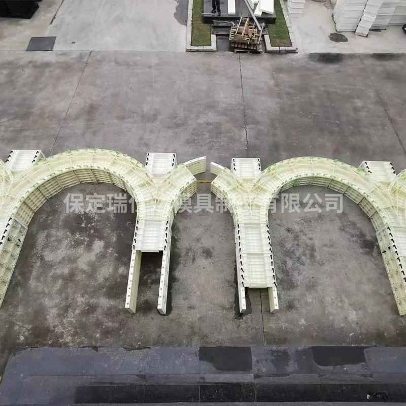塑料现浇OBP模筑建挡土墙板水沟模具流水槽排水渠塑胶水快泥装混