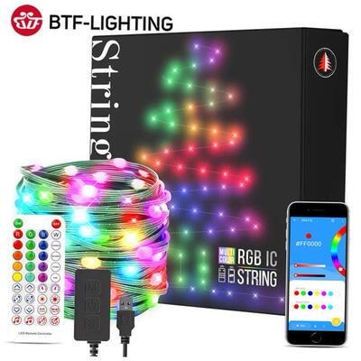 Dreamcolor Christmas Lights String BT Music WS2812B RGBIC