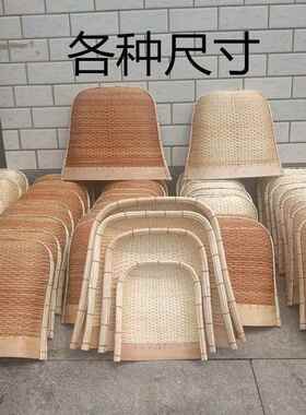 手工簸箕柳编竹编藤编单个土簸箕筲箕家用农村农用扫除簸箕小簸箕