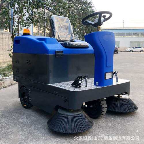 全封闭驾驶式众源1400型电动扫地机商场工厂小区物业新能源扫地车
