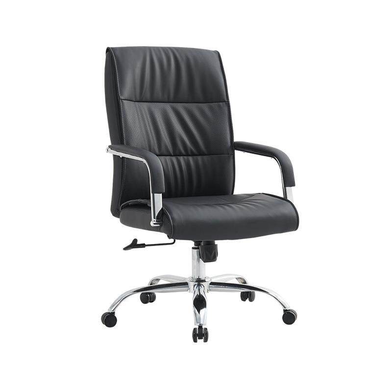 厂家皮质办公椅子弓形靠背电脑椅老板椅可升降旋转人体工学椅