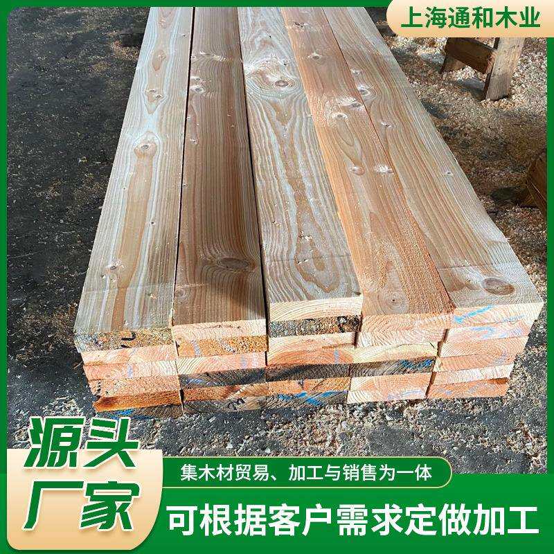 花旗松木方建筑方木工程工地用建筑花旗松木方铁杉圆柱