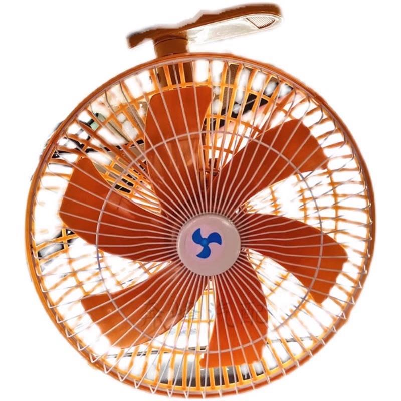 汽车车载风扇12v24v11寸双档摇头带夹子车用降温货车双电机大风力图片