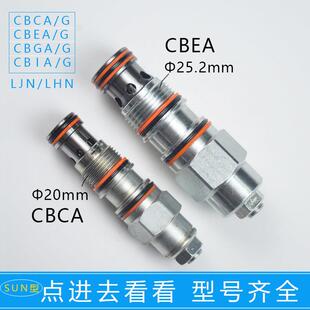 螺纹插装液压平衡阀替代SUN抗衡阀CBCA/CBEA/CBCG/CBEG/LHN LJN