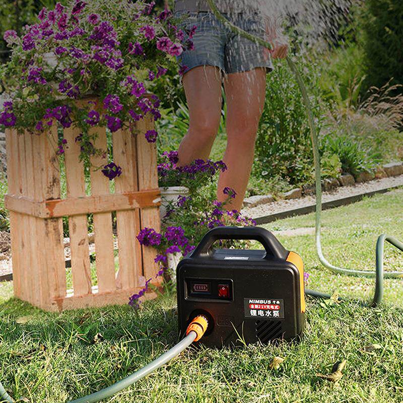 浇菜神器浇水机农用灌溉家用户外自动抽水机浇地懒人充电式抽水泵