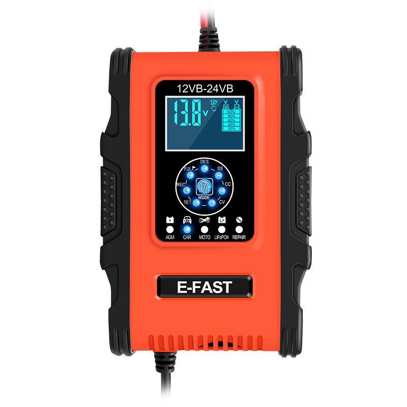 14.6V锂电充电器12V24V12A智能铅酸电池充电机7阶段双电压