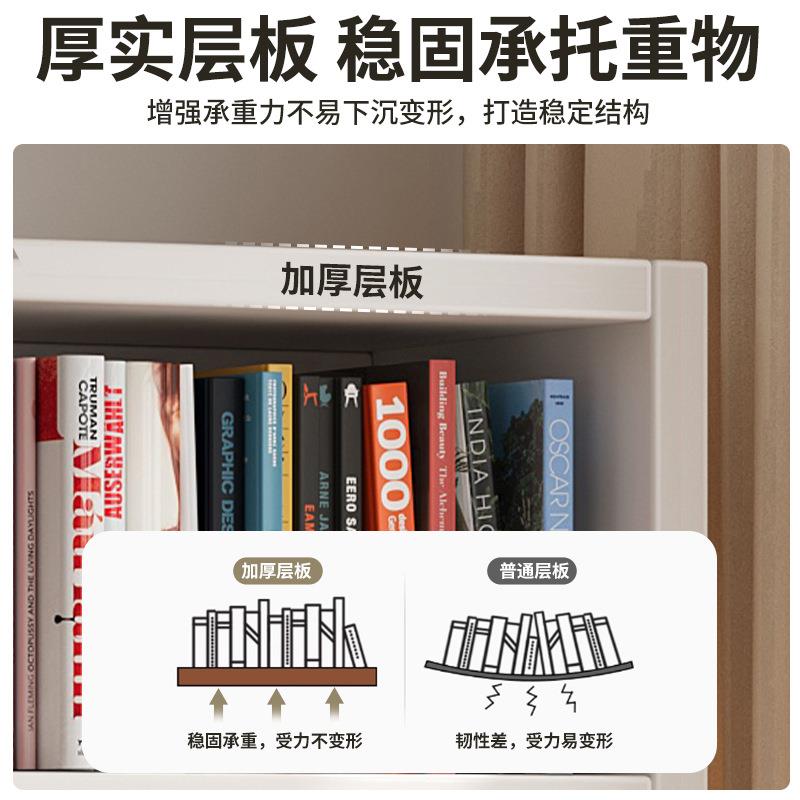 书架落地靠墙现代简约大容量自由组合多层带抽收纳柜儿童绘本架