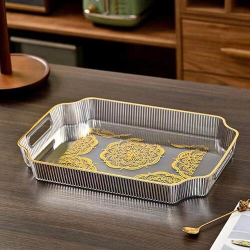 33.5*19.5*4 inch luxury high-end tea table tray, rectangular