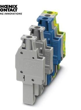 菲尼克斯接线端子针式插头1位蓝色螺钉连接-UPBV2,5/1-LBU