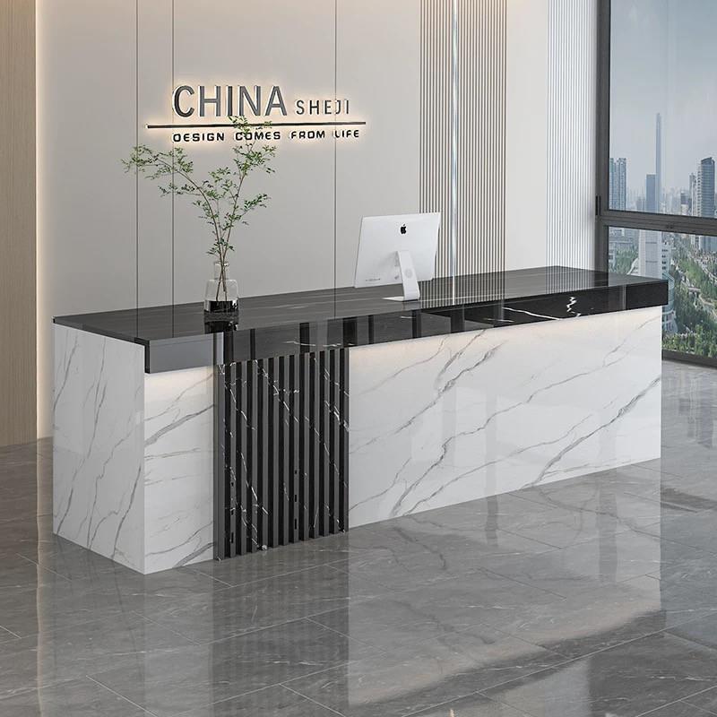 吧台收银台房产中介前台桌图文店物业旅行社公司办公大厅接待前台