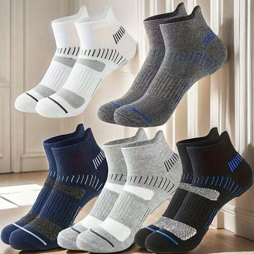 Men 5 Pair Waist Compression Socks Super Non Slip Breathable